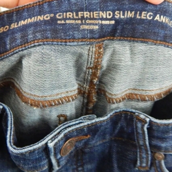 Chico's So Slimming Girlfriend Ankle Jeans - Picture 2 of 3